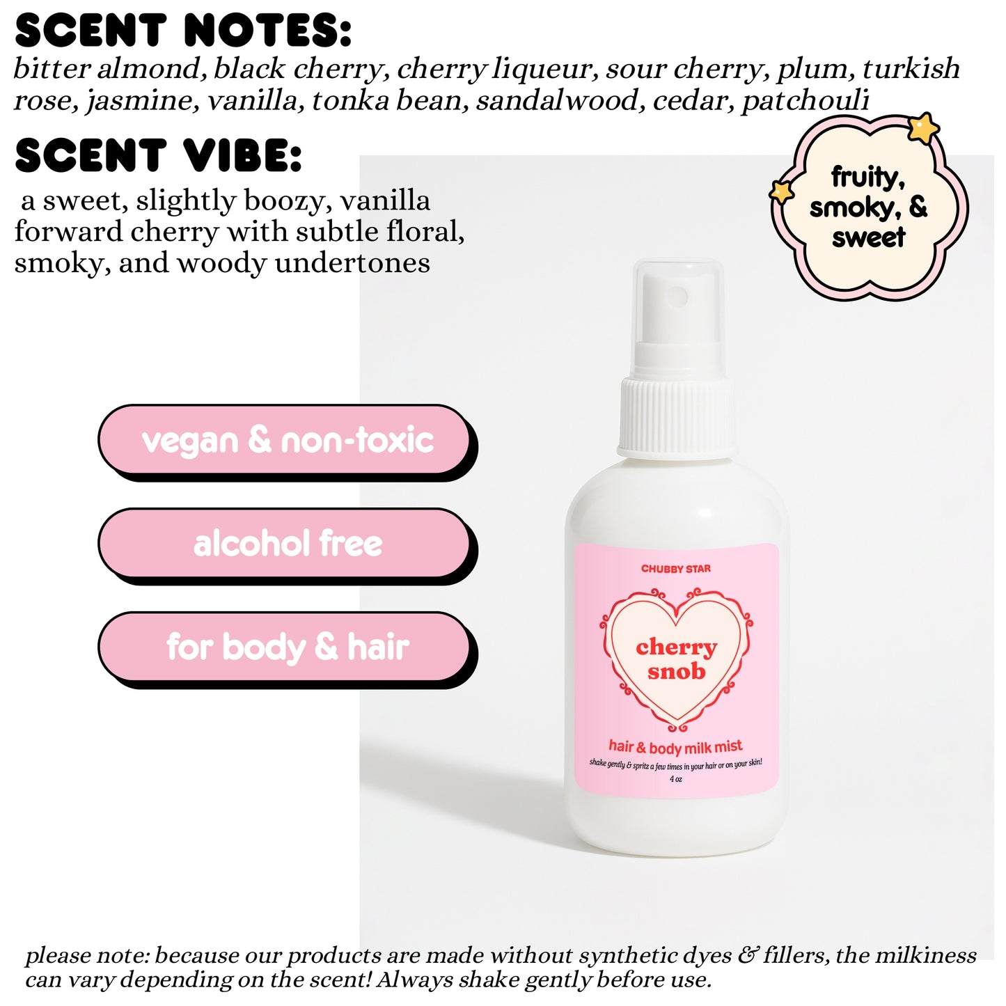 Hair and Body Milk Mists *choose your scent*