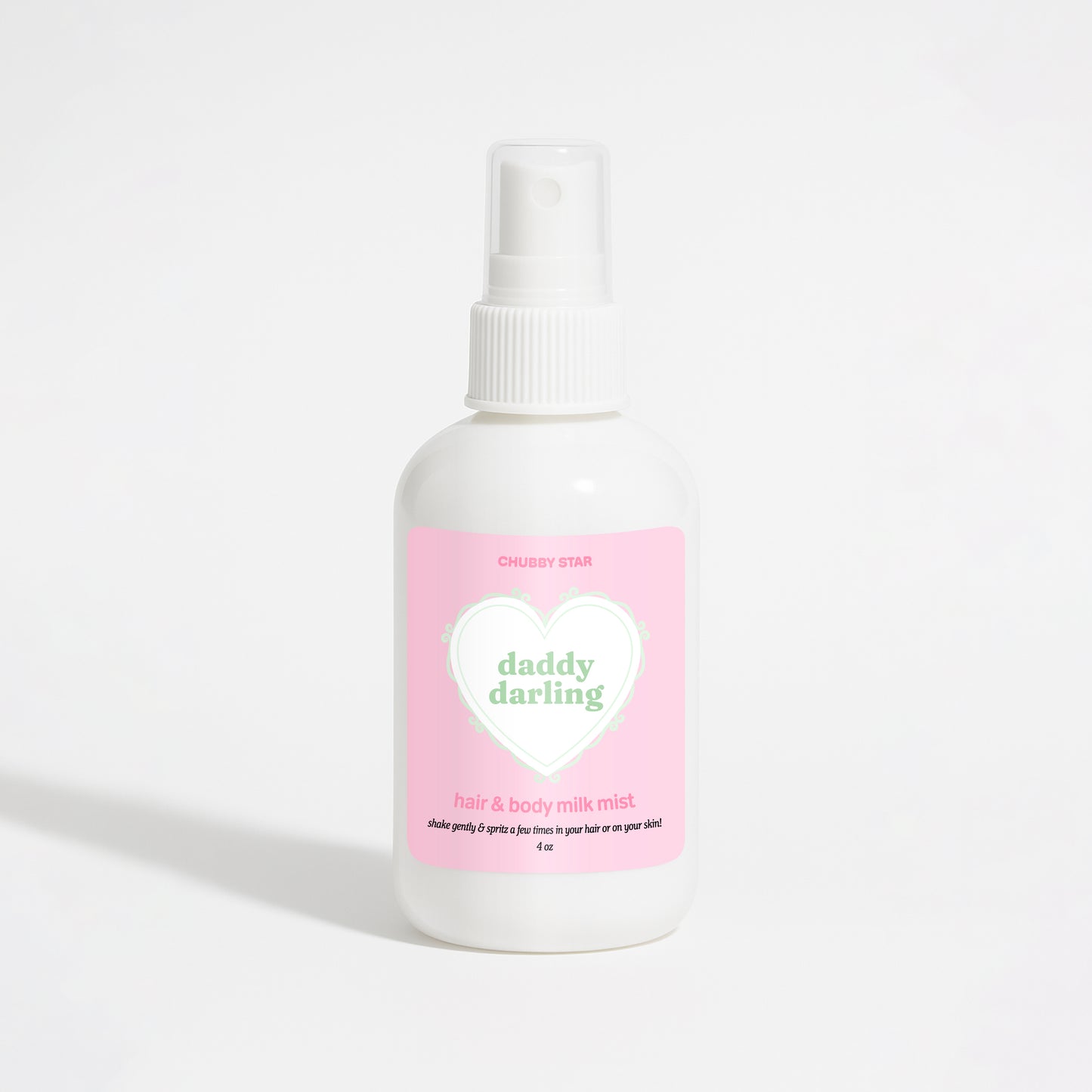 daddy darling father figure scented hair and body spray on a white background
