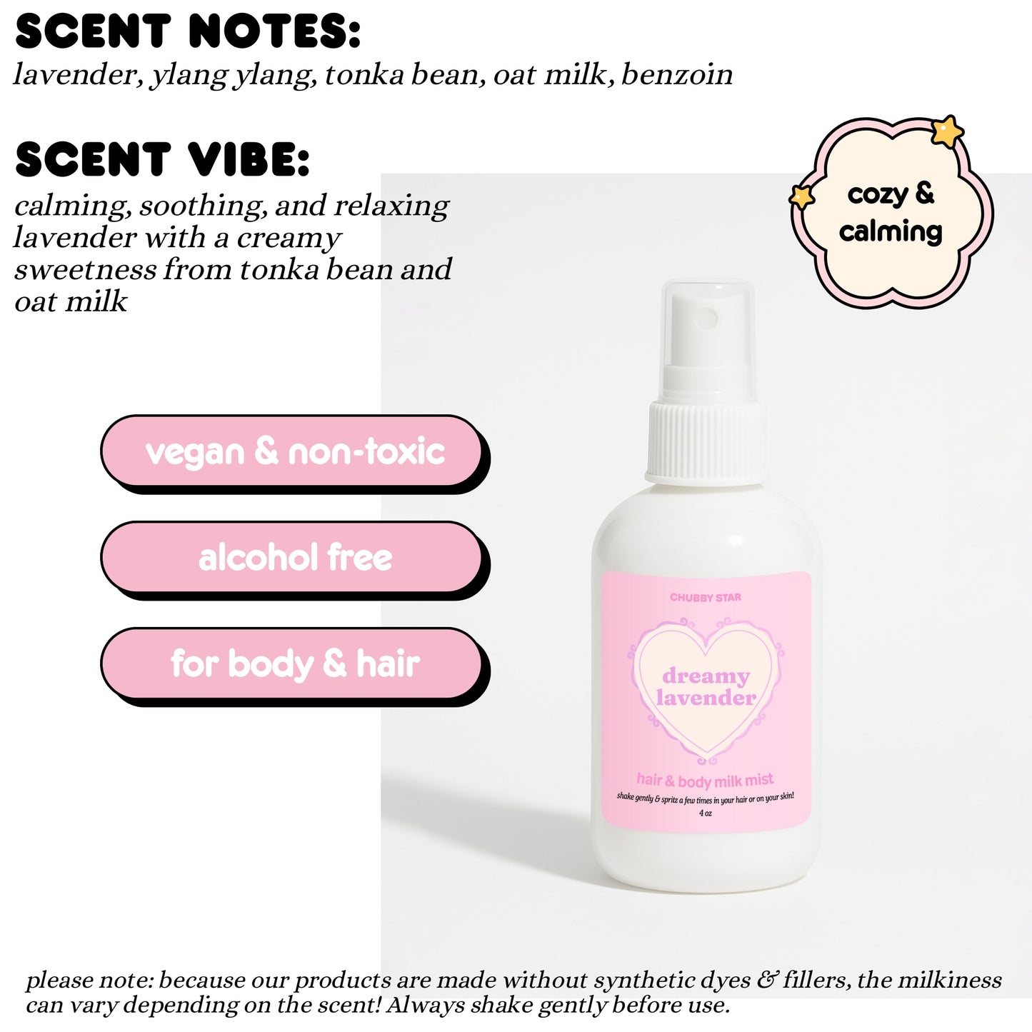 Hair and Body Milk Mists *choose your scent*