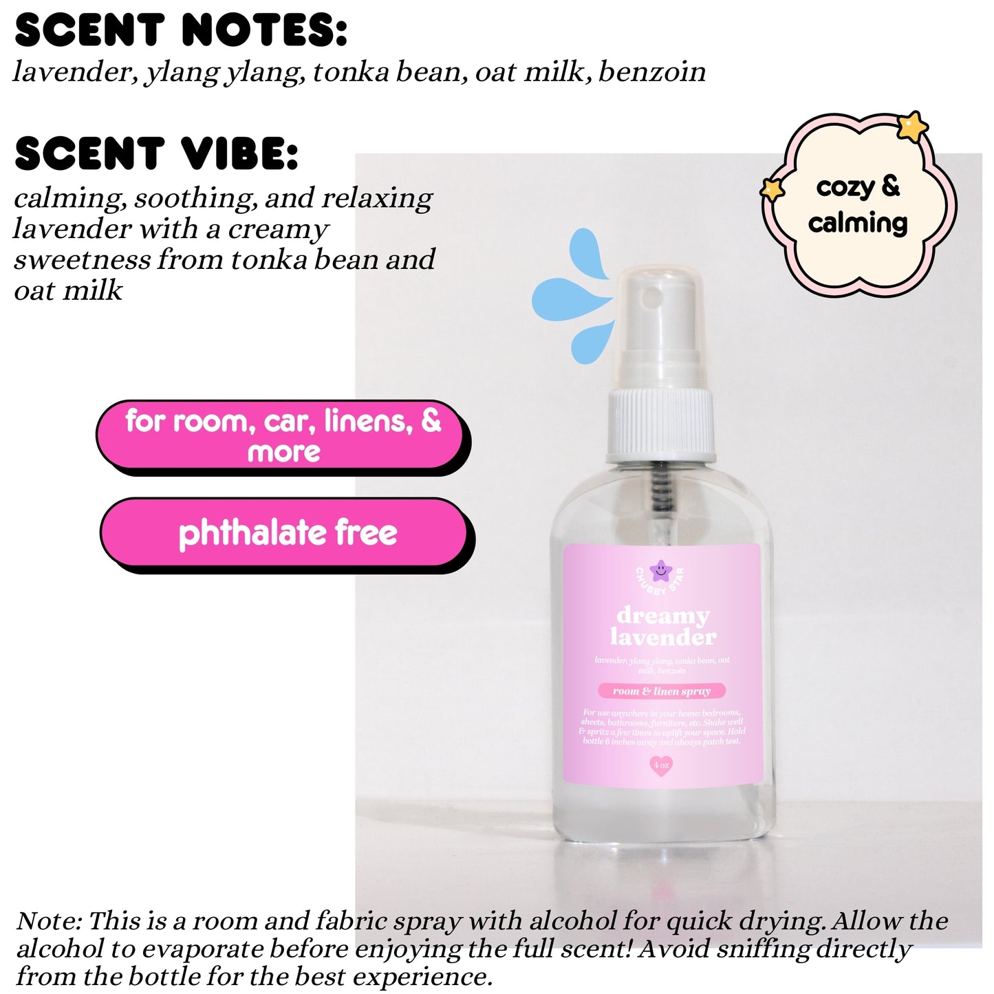 Room, Fabric and Car Freshener Sprays *choose your scent*
