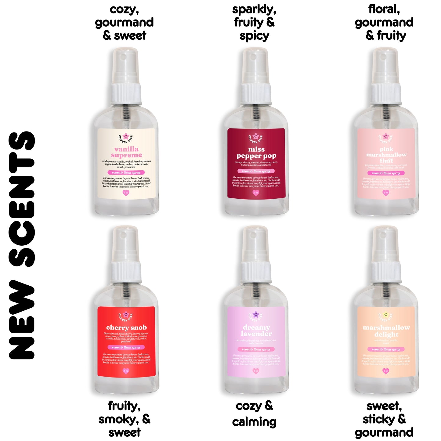 Room, Fabric and Car Freshener Sprays *choose your scent*