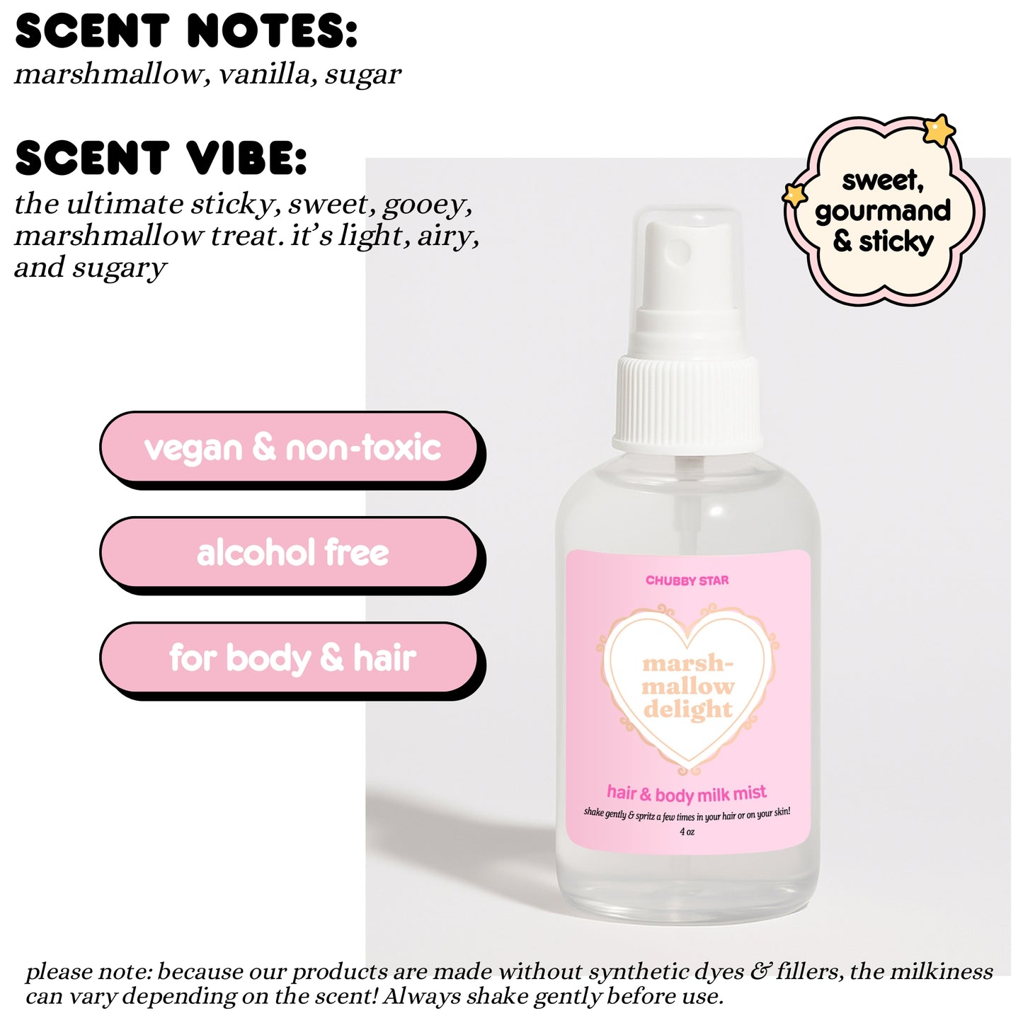 Hair and Body Milk Mists *choose your scent*