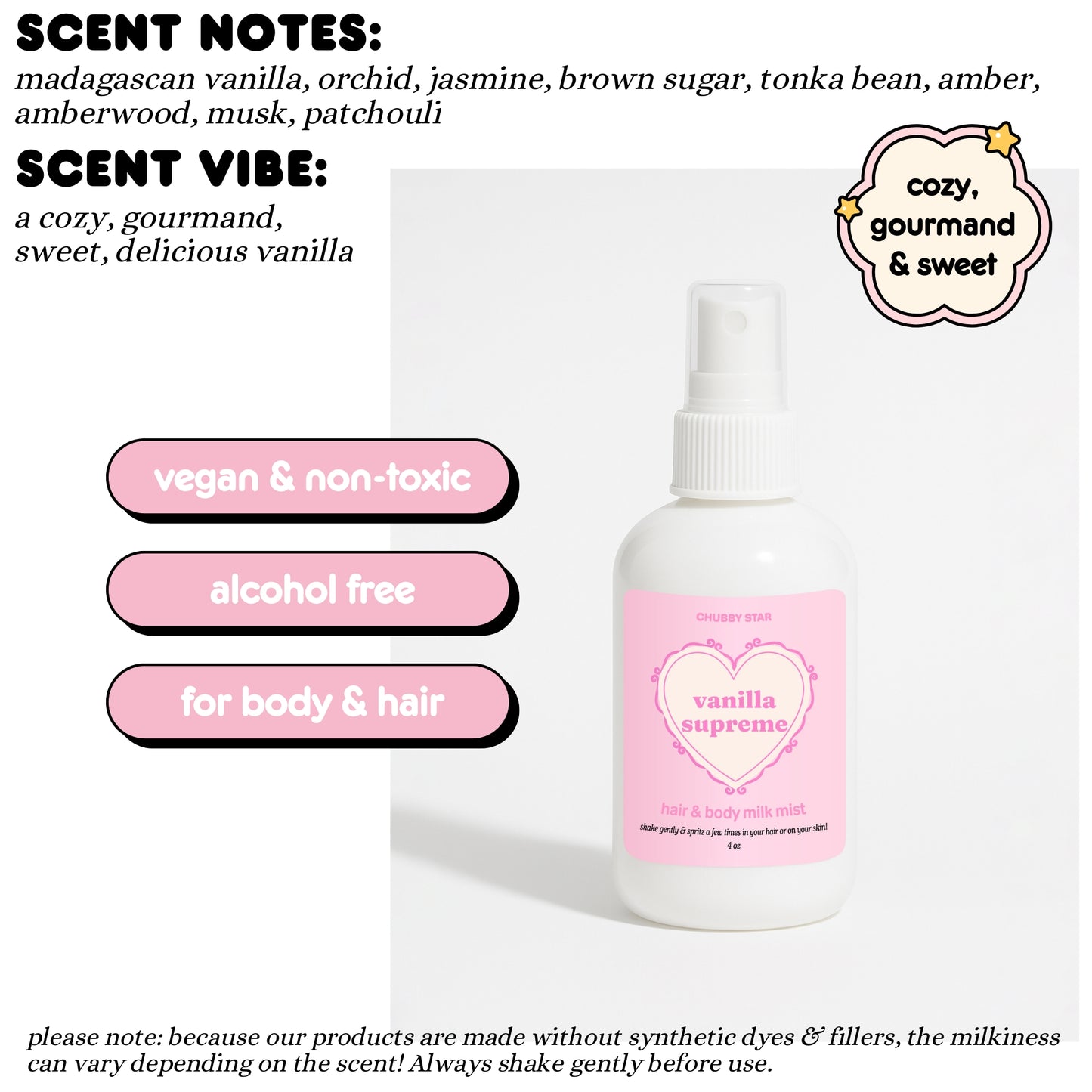 Hair and Body Milk Mists *choose your scent*