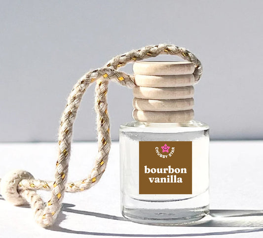 bourbon vanilla scented hanging car freshener dupe for yankee vanilla bourbon scent