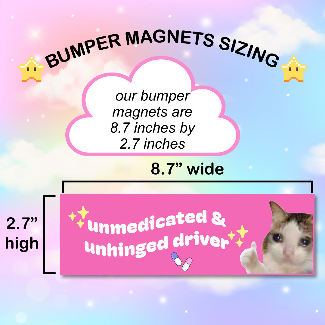 Cute Car Bumper Magnets *CHOOSE YOUR DESIGN*