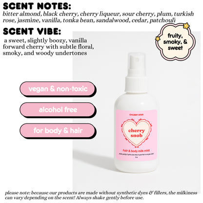 Hair and Body Milk Mists *choose your scent*