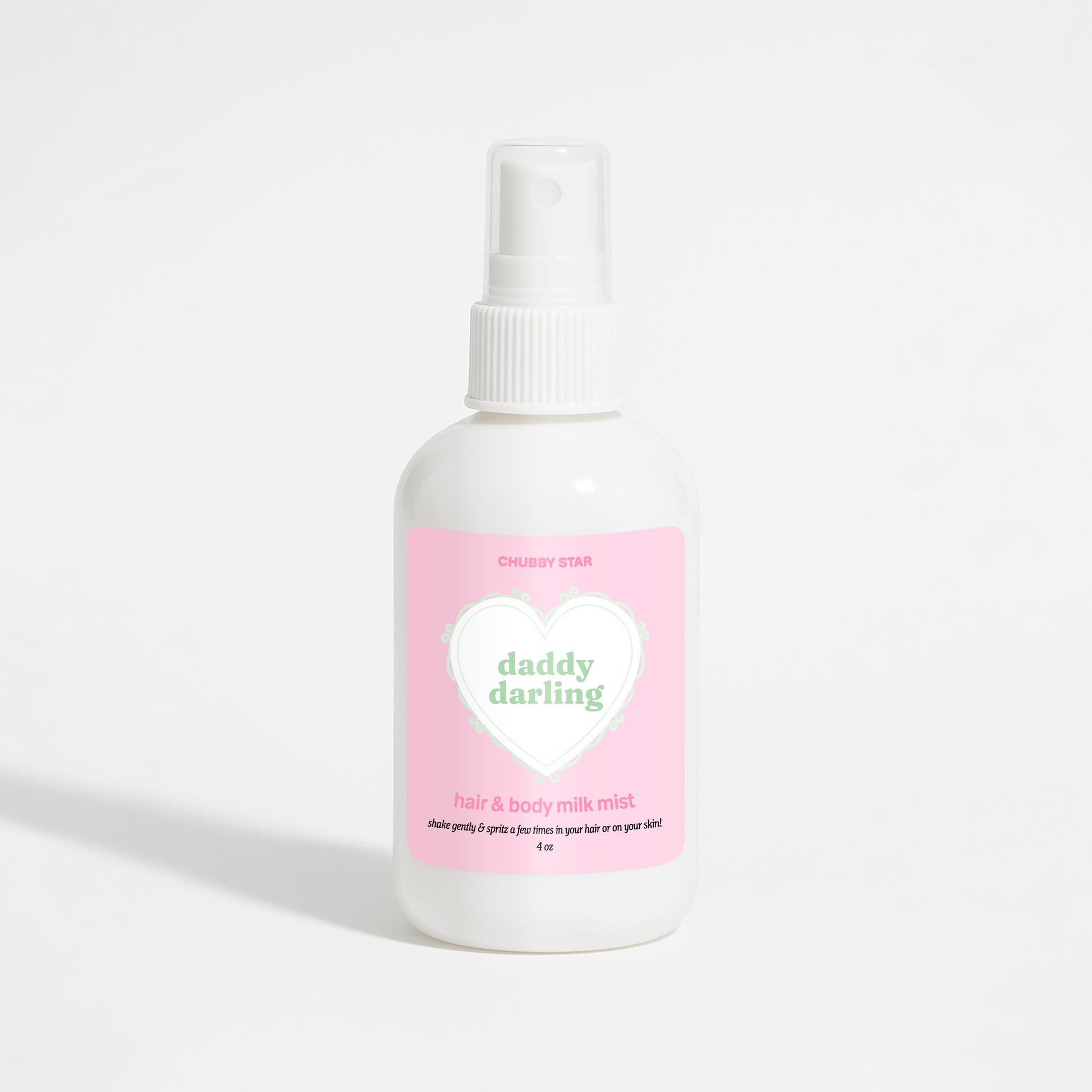 daddy darling father figure scented hair and body spray on a white background