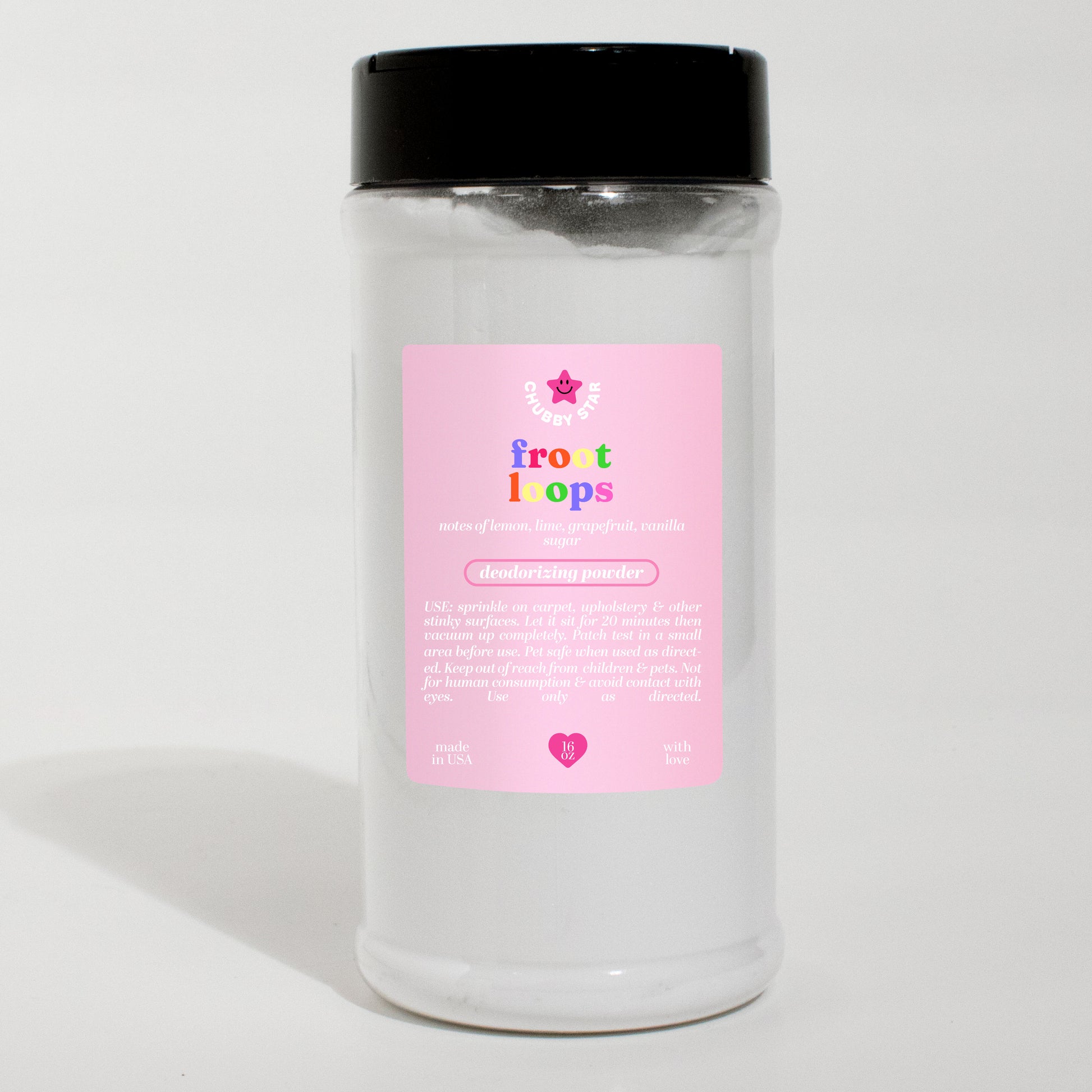 Fruit Loops scented deodorizing carpet and fabric powder