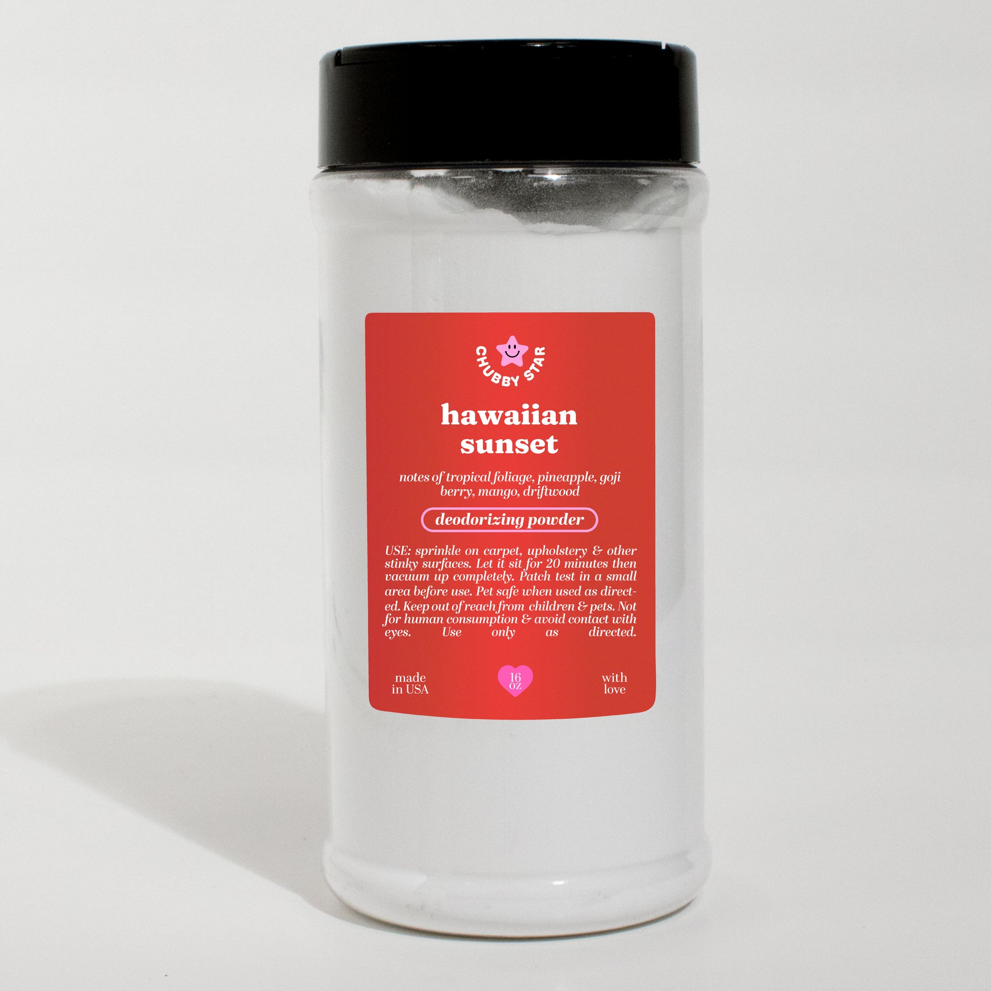 Hawaiian Sunset volcano scented carpet freshener and odor eliminating powder