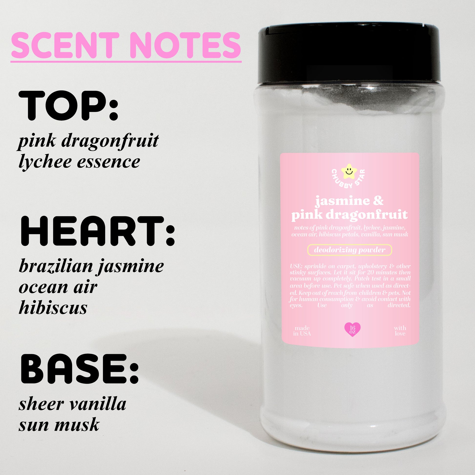 jasmine pink dragonfruit sdj 68 scented carpet powder scent description on a white background