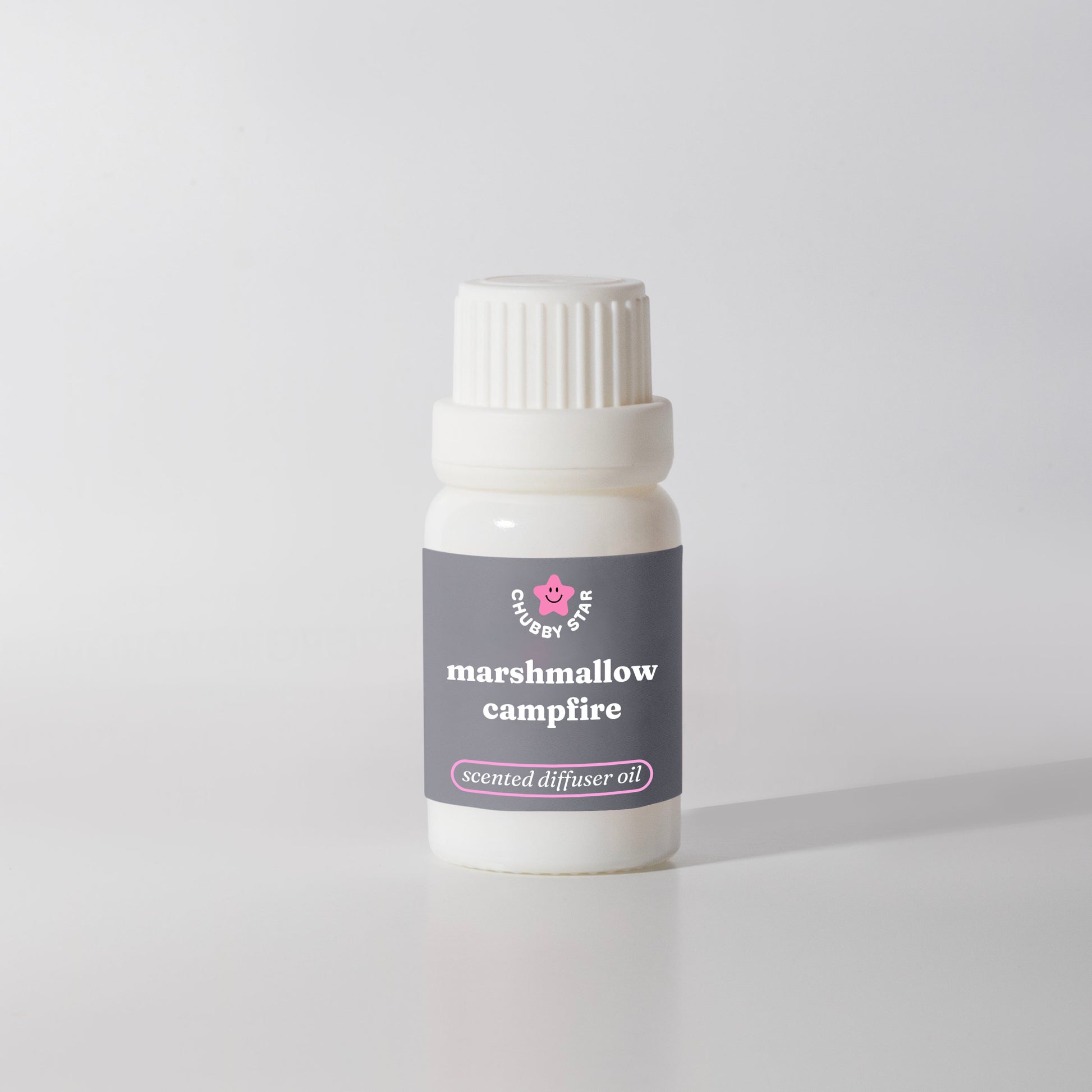 Marshmallow campfire scented diffuser oil on a white background