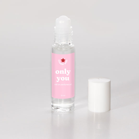 Glossier you dupe perfume oil by chubby star called Only You