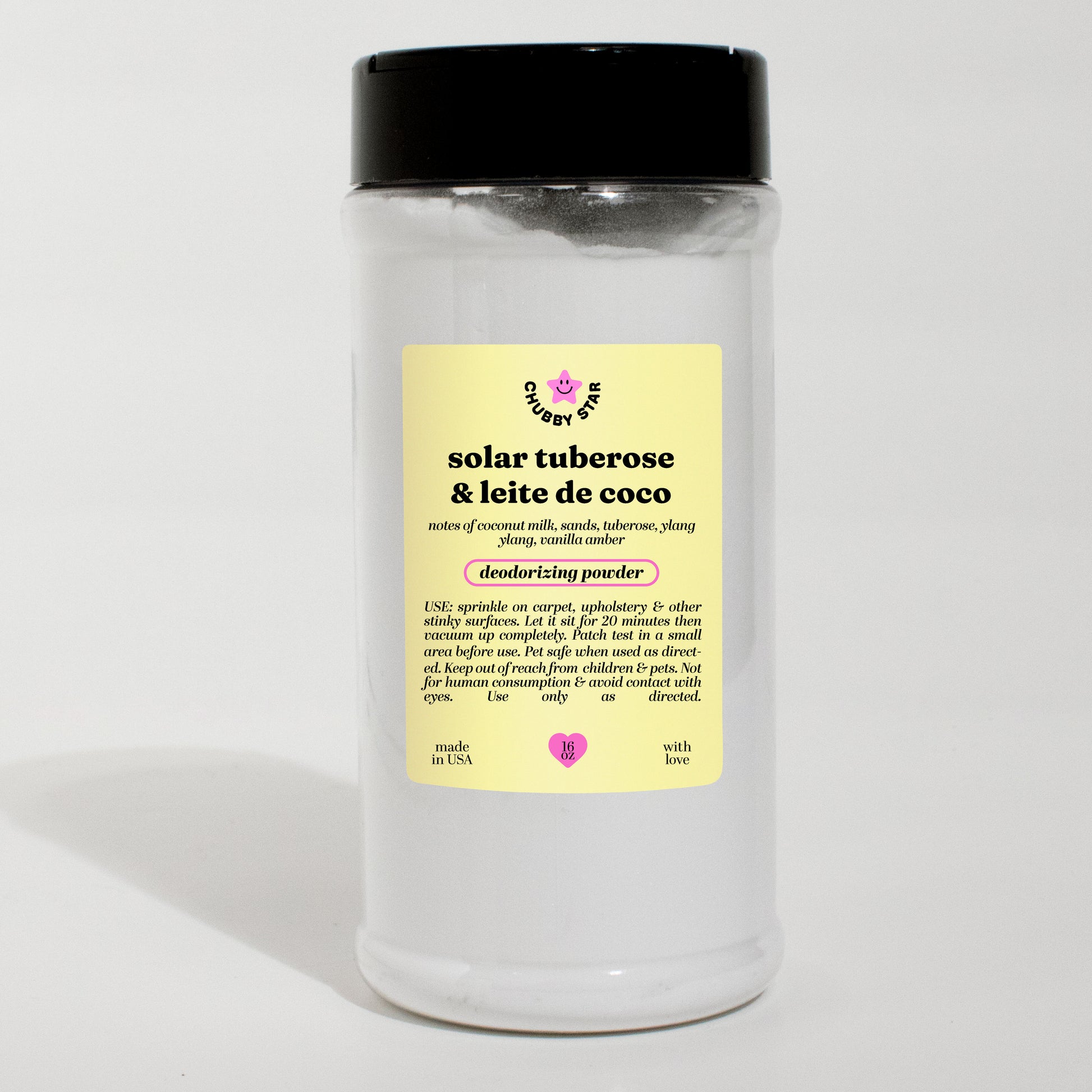 solar tuberose rio radiance scented carpet powder scent on a white background