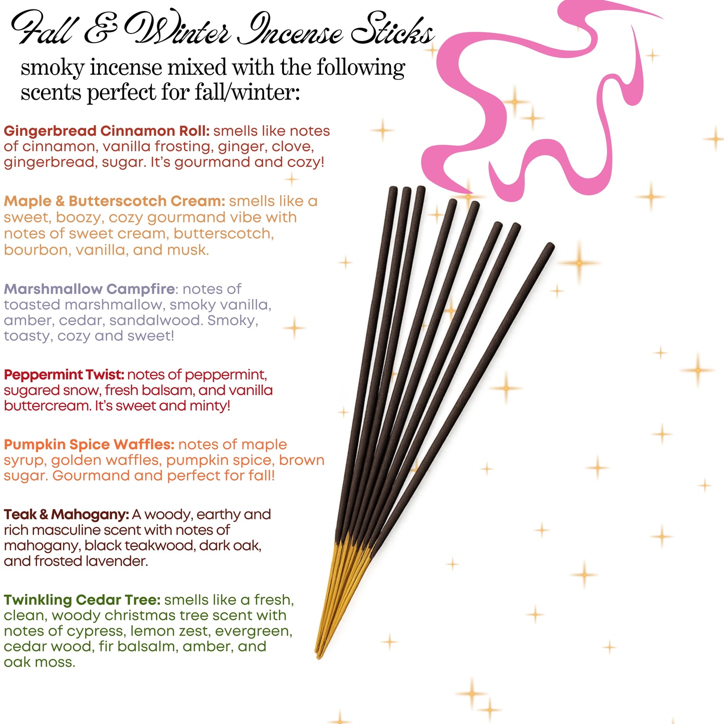 Scented Incense Sticks *choose your scent*