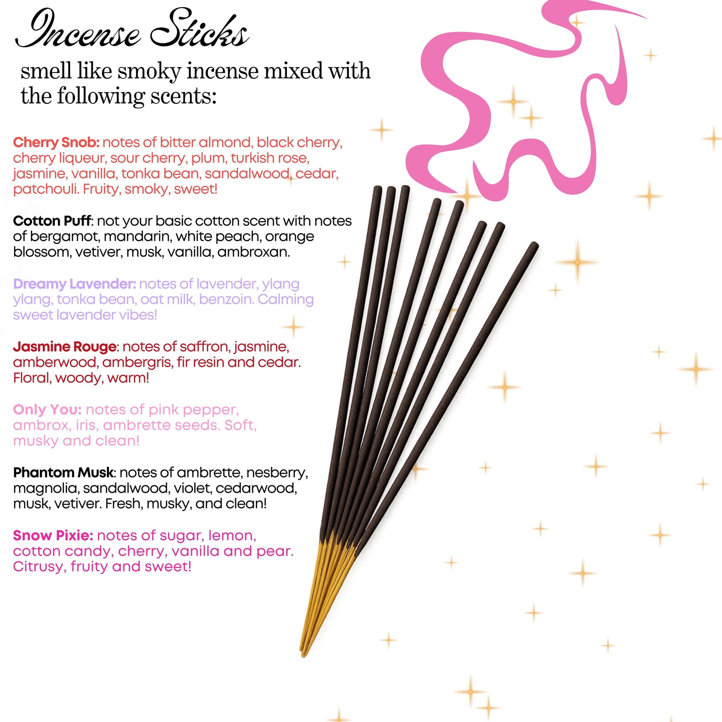 Scented Incense Sticks *choose your scent*